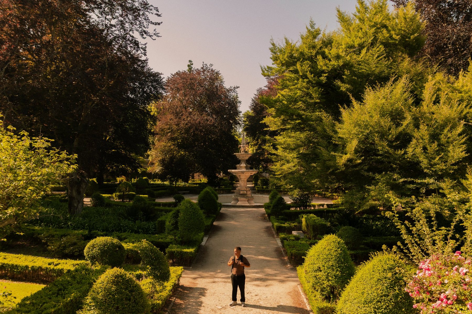 Breno on a path in the Botanical Garden